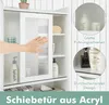 COSTWAY Voľne stojaca WC skrinka, kúpeľňová polica s Náhľad obrázku produktu 5