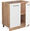 Küchenunterschrank Vicco Fame-Line Weiß Hochglanz 80 cm mit Produktbild-Vorschau 5