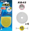 Product packaging for OLFA rotary cutter blades. Produktbild-Vorschau