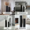 Leewadee Bodenvasen 2er Set aus Metall in schwarz Produktbild-Vorschau 8