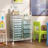Chariot de rangement sur roulettes de la marque COSTWAY, Voir les images du produit 9