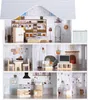 Navaris Puppenhaus aus Holz - inkl. 11x Möbel 4X Zubehör - Produktbild-Vorschau 5