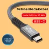 USB4 Kabel USB-C Thunderbolt 4, Datenkabel 40Gbps, PD 3.1 Produktbild-Vorschau 2