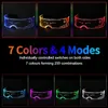 LED Glühende Sonnenbrille,Doppelseitige Steuerung, 7 Produktbild-Vorschau 5