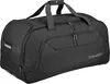A black travel duffel bag with wheels. Produktbild-Vorschau