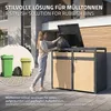 ML-Design Mülltonnenbox 4er für 4 Tonnen 240L 264x80x120 cm Produktbild-Vorschau 5