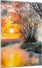 Bilder auf glas - Einteilig - Fluss Sonne Bäume - 70x100cm Produktbild-Vorschau 1