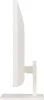 Side view of a white LG monitor on a white stand and base. Produktbild-Vorschau