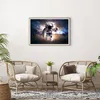 Gerahmtes Poster - Rahmen in heller Eiche - Astronaut Erde Produktbild-Vorschau 6