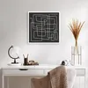 Poster - Poster ohne Rahmen - Schwarzweiß Labyrinth Linie - Produktbild-Vorschau 5