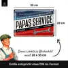 Blechschild PAPAS SERVICE, Schild Werkstatt Papa, Produktbild-Vorschau 10