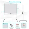 COSTWAY Doppelseitiges mobiles Whiteboard, 120 x 90 cm, Produktbild-Vorschau 3