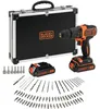 Black & Decker Akku-Schlagbohrs.18V 2x1,5Ah,Kof.,80Zub Anteprima dell’immagine prodotto 1