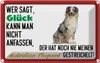 vianmo Blechschild 20x30 cm Glück Australian Shepard Hund Produktbild-Vorschau 1