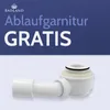 Duschwanne Viertelkreis 90x90x4,5 Sanitäracryl Duschtasse Produktbild-Vorschau 6