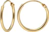 trendor 15171 Damen-Ohrringe Gold 585 / 14K Creolen Breite 1,3 mm Ø 15 mm 1 Produktbild-Vorschau