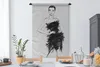 MuchoWow® Wandteppich Wandbehang Eine schwarz-weiße Produktbild-Vorschau 3