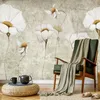 Muralo Selbstklebende Fototapete BLUMEN Pflanzen Retro Stil Produktbild-Vorschau 10