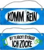Bitte nicht stören - ich zocke Wendeschild mit Kordel Produktbild-Vorschau 1