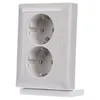 JG Schuko 2fach AS5020U weiss Produktbild-Vorschau 2