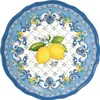 Frühstücksteller SORRENTO Zitronen D. 23,5cm weiß blau gelb Produktbild-Vorschau 1