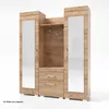 Garderobe LUX-XL, 2 Spiegel, Fächer, Kleiderhaken, Produktbild-Vorschau 3