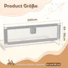 Izrielar Baby barrière de lit 200cm barrière de lit bébé Voir les images du produit 2