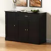 Cassettiera Merax, con 3 ante, 1 cassetto, mobile buffet Anteprima dell’immagine prodotto 3