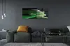 Glasbilder 125x50 Wandkunst Der Kopf Mann grünes Licht Produktbild-Vorschau 4