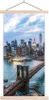 MuchoWow® Textilposter New York - Brooklyn Bridge - Boot Produktbild-Vorschau 1