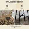 Outsunny Ratten Beistelltisch, Runder Bistrotisch Produktbild-Vorschau 5