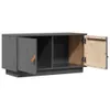 vidaXL TV-Schrank Grau 80x34x40 cm Massivholz Kiefer Produktbild-Vorschau 5