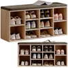 Armoire À Chaussures Avec Siège Banquette Moderne Chêne Voir les images du produit 1