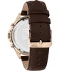 The back of a Tommy Hilfiger watch with a brown leather strap. Anteprima dell’immagine prodotto
