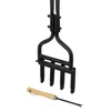 TOOLBEST GARDEN Ruční Provzdušňovač Trávníku 20 cm – Černý Náhled obrázku produktu 2