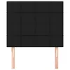 The Living Store Kopfteile 2 Stk. Schwarz 100x5x78/88 cm Produktbild-Vorschau 3