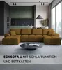 BroMARKT Ecksofa NUBES Schlaffunktion Bettkasten U-Form Produktbild-Vorschau 2