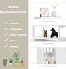 COSTWAY Koupelnová skříňka Koupelnová skříňka bílá, volně Náhled obrázku produktu 3