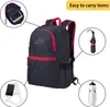 Intirilife Faltbarer Rucksack Ultraleicht in Schwarz - 36L Produktbild-Vorschau 5