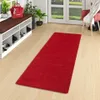 Hochflor Langflor Teppich Läufer Cottage Rot, Größe:100x100 Produktbild-Vorschau 1