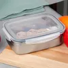 Lunch box - 500 ml - Ermetico - Acciaio inox - Portapranzo Anteprima dell’immagine prodotto 2