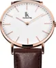 Alienwork IK Damen Herren Armbanduhr Quarz rose-gold mit Produktbild-Vorschau 3