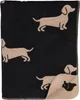 Cawö Decke We Love Dogs Dackel Schwarz Beige (150x200cm) Produktbild-Vorschau 1