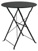 Gartentisch Basil Metall rund klappbar Schwarz Produktbild-Vorschau 1