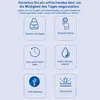 A grid of icons with German text describing features of a product. Produktbild-Vorschau