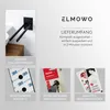 ELMOWO - Edelstahl Handtuchhalter ohne Bohren zweiarmig für Produktbild-Vorschau 3