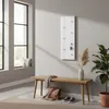 HAKU Wandgarderobe chrom, weiß - MDF, Metall, B/H/T: Produktbild-Vorschau 2