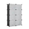 A modular shoe rack with multiple compartments, shown against a white background. Produktbild-Vorschau