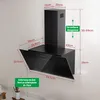 LEVIVO A+++ Kopffreie Dunstabzugshaube 60cm Umluft & Abluft Produktbild-Vorschau 5