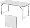 Höhenverstellbarer Klapptisch, weiß, Campingtisch 120 x 60 Produktbild-Vorschau 1